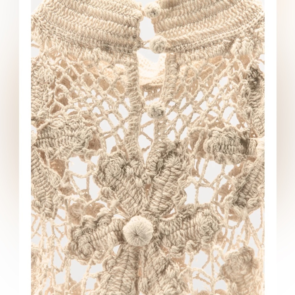 Zara Floral Embroidery Combination Dress - Picture 11 of 11